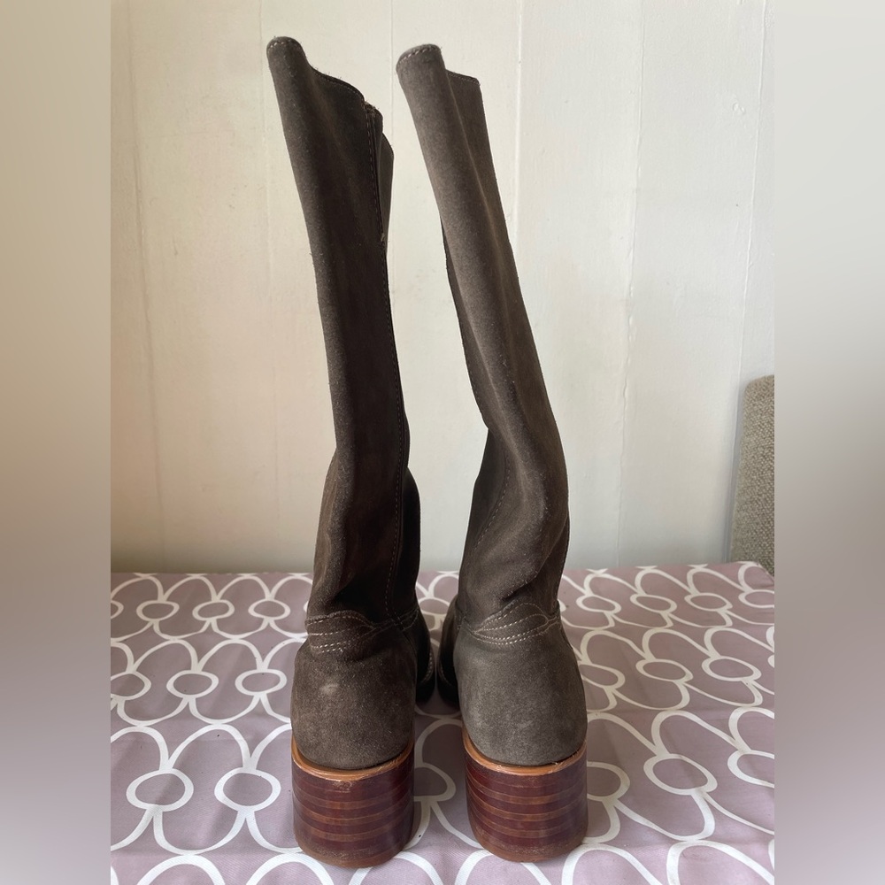 Frye Chocolate Suede Campus Boot - Picture 3 of 6